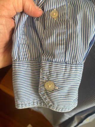 Camisa Chaps Hombre Talla L Rayas Azules