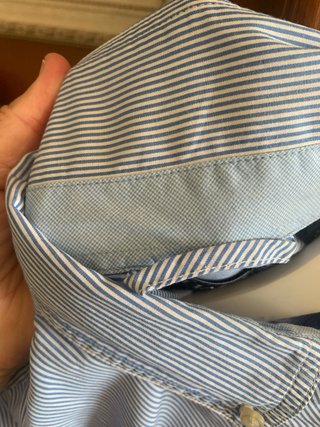 Camisa Chaps Hombre Talla L Rayas Azules