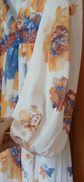 Vestido largo estampado floral