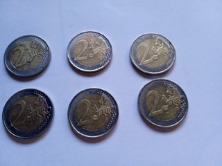 6 Monedas 2 Euros Conmemorativas