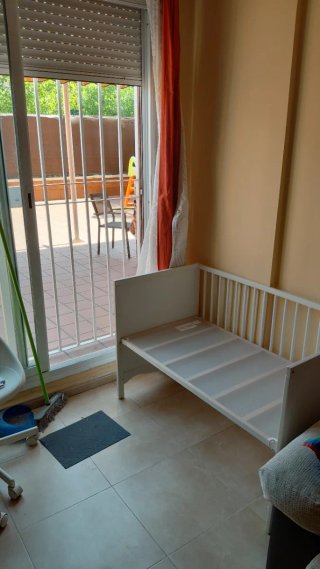 Cuna de madera Ikea blanca