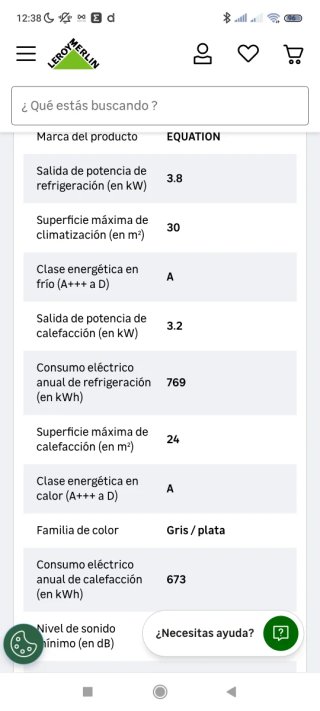 Aire Acondicionado Portátil Equation Cool&Heat