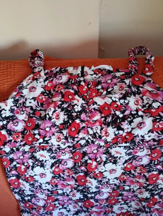 Vestido Mango flores tirantes