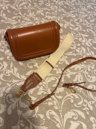 Bolso Zara Marrón Piel