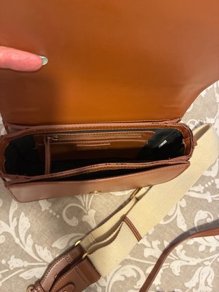 Bolso Zara Marrón Piel