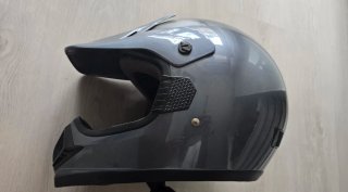 Casco Enduro B-Square Talla M 57-58 Gris oscuro