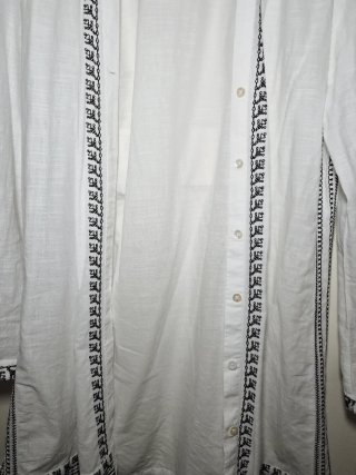 Kimono blanco algodón talla XS Zara