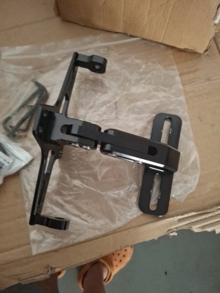 Soporte Matrícula Universal Moto Negro