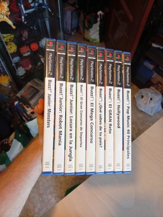 Lote Buzz! PS2 + 4 Pulsadores