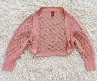 Bolero punto calado Triumph rosa palo Talla S