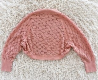 Bolero punto calado Triumph rosa palo Talla S
