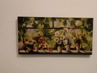 Quadri floreale su tela
