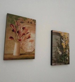 Quadri floreale su tela