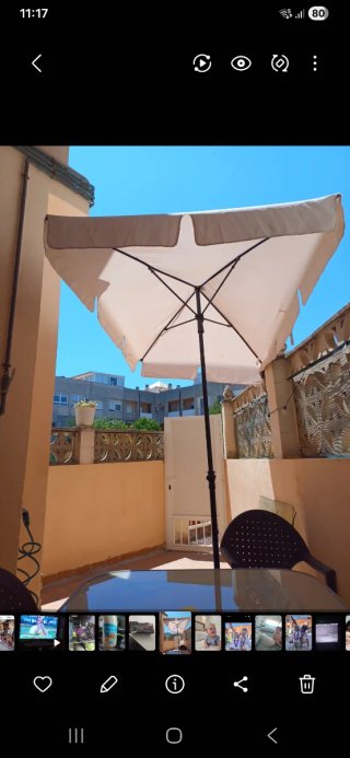 Tavolo Terrazza 150x100 cm in Cristallo e Plastica