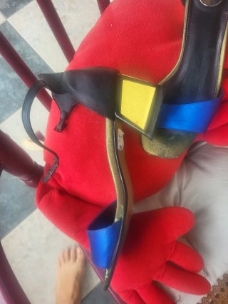 Sandalias Exé verano negras y azules