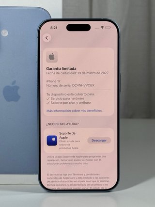 GARANTÍA iPhone 17 256GB 100%
