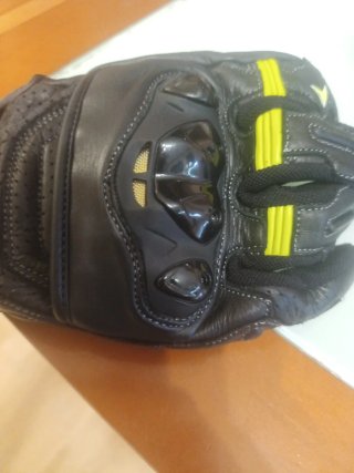 Guantes de moto RAINERS negros y amarillos