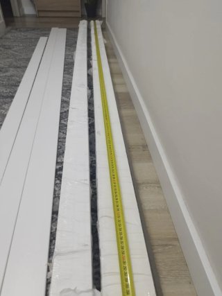 Rodapié madera blanco