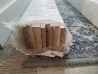 Rodapié madera blanco