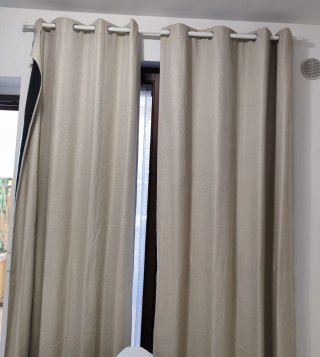 2 tende oscuranti beige
