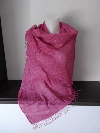 Pañuelo de Cachemira tono buganvilla
