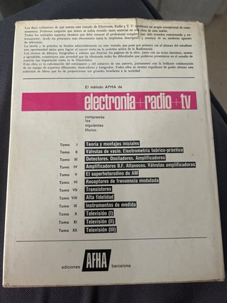 Lote 3 Tomos Electrónica Radio TV AFHA
