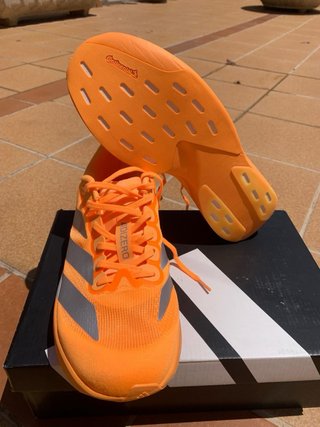 Zapatillas Adidas Adizero Evo SL Naranja/Plata
