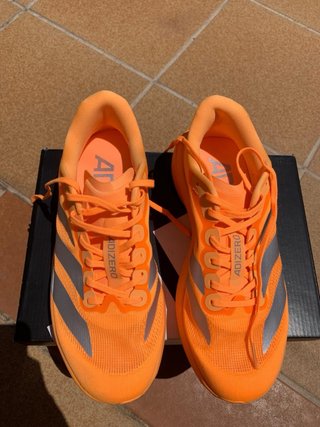 Zapatillas Adidas Adizero Evo SL Naranja/Plata