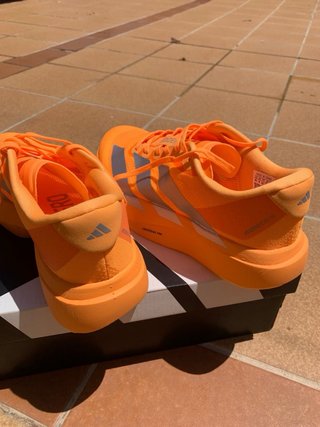 Zapatillas Adidas Adizero Evo SL Naranja/Plata