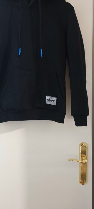 Sudadera negra talla S cómoda