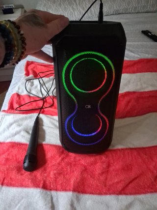 Altavoz OK Party Box LED TWS Karaoke