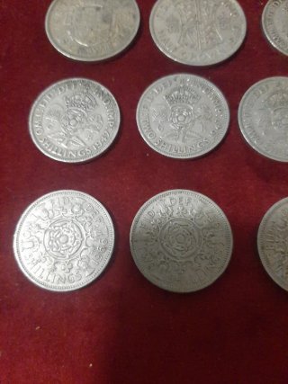 Monete inglesi antiche - Half Crown, Two Shillings