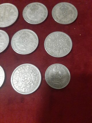 Monete inglesi antiche - Half Crown, Two Shillings