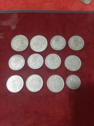 Monete inglesi antiche - Half Crown, Two Shillings