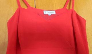 Vestido rojo tirantes Caramelo T.42 (talla pequeño