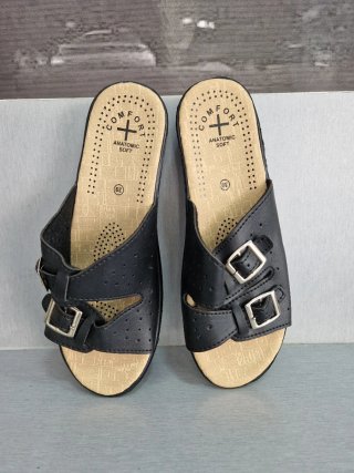 Sandalias cuña negras talla 39 nuevas