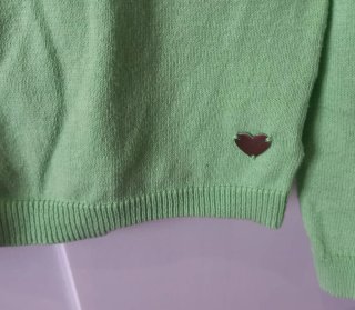 Chaqueta H&M niña verde T 5/6 años