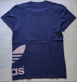 T-shirt Adidas donna vintage blu rosa