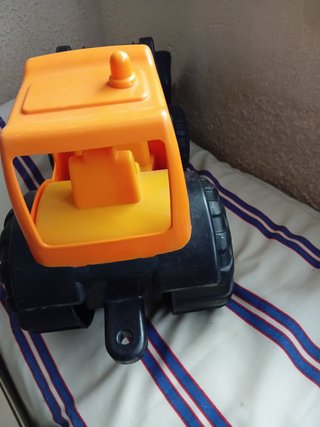 Excavadora de Juguete Naranja y Negra