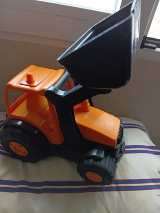 Excavadora de Juguete Naranja y Negra