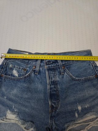 Levi's Pantaloncini Donna Blu Strappati