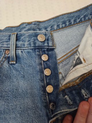 Levi's Pantaloncini Donna Blu Strappati