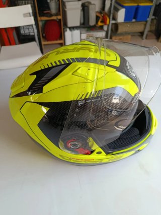 Casco Moto Premier Amarillo