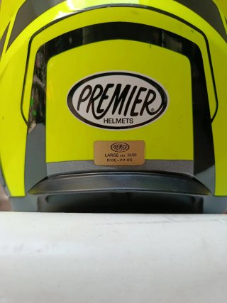 Casco Moto Premier Amarillo