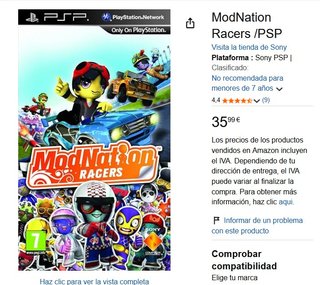 ModNation Racers Juego para PlayStation Portable