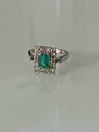 Anillo Esmeralda colombianacolombiana y Diamantes