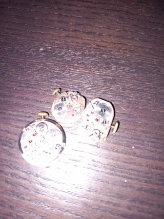Lotto 3 movimenti orologi vintage per ricambi (Anc