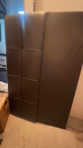 Cabecero Cama Piel Sintética Marrón