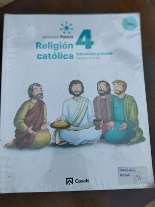 Libros 4º prim religión, inglés y coneixement medi