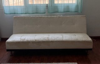 Sofá Cama Blanco Plegable